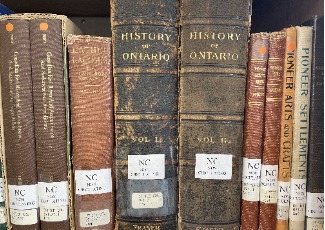 Spines of 100 year old books